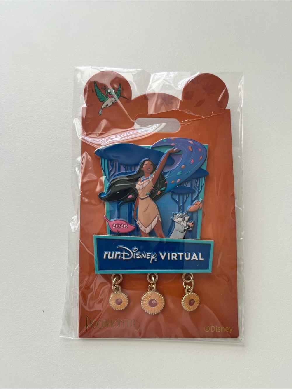 RunDisney Virtual 2026 Races 2026 Commemorative Enamel Medal Pin